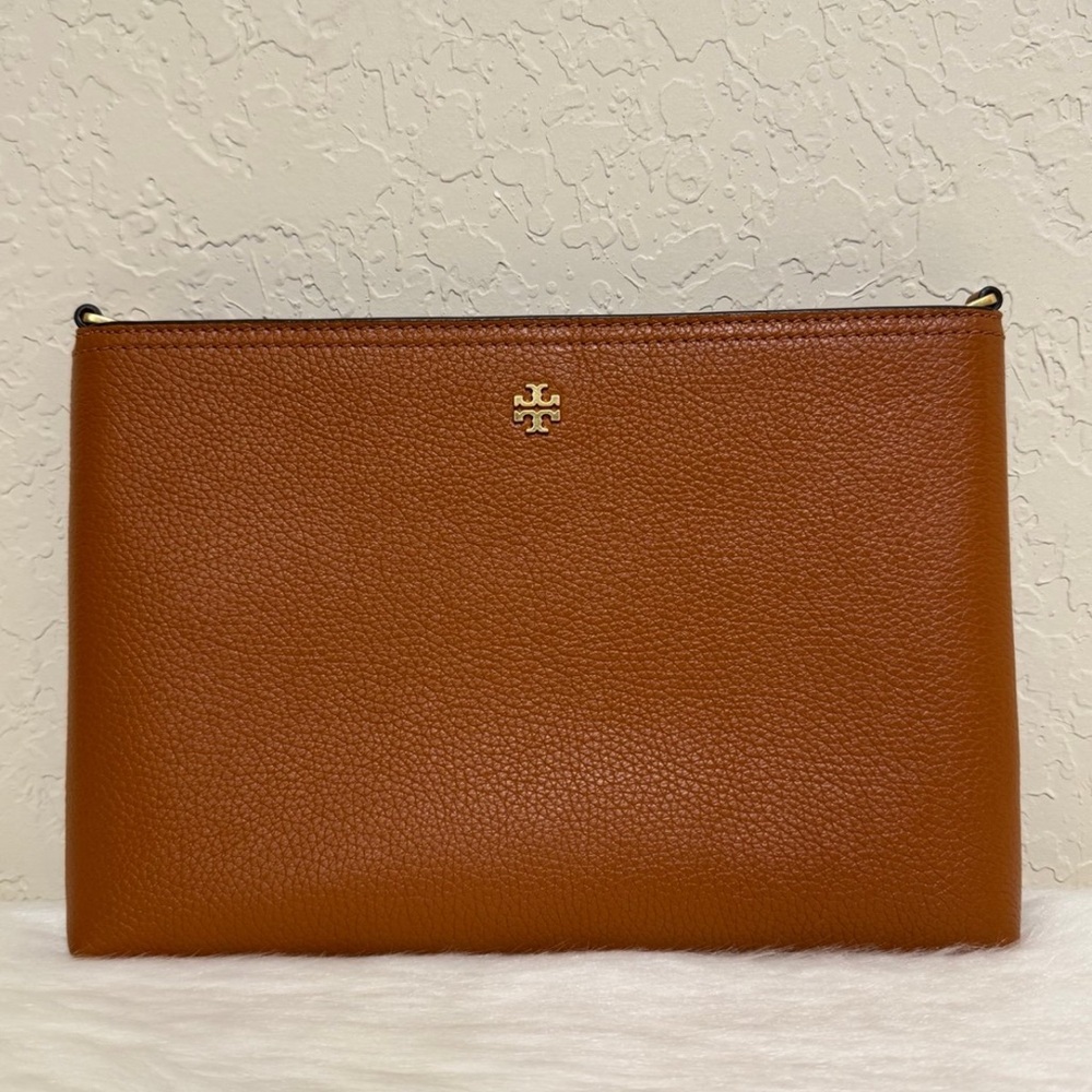Tory Burch Tan Leather Crossbody Bag with Adjustable Strap - Picture 2 of 12